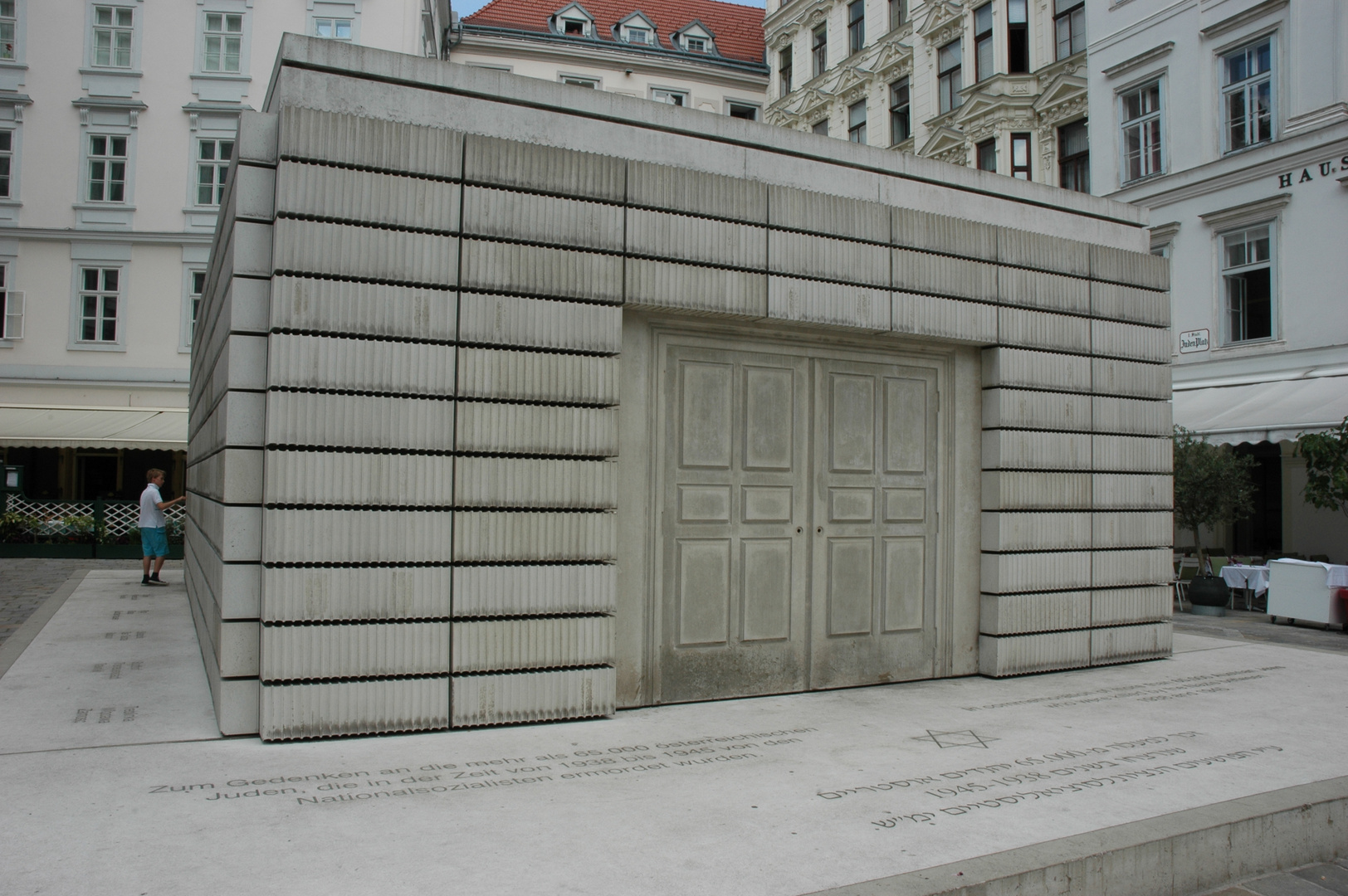 Wien Judenplatz: Holocaust-Denkmal von Rachel Whiteread