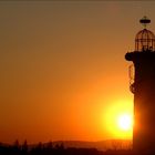 Wien: Leuchtturm bei Sonnenuntergang