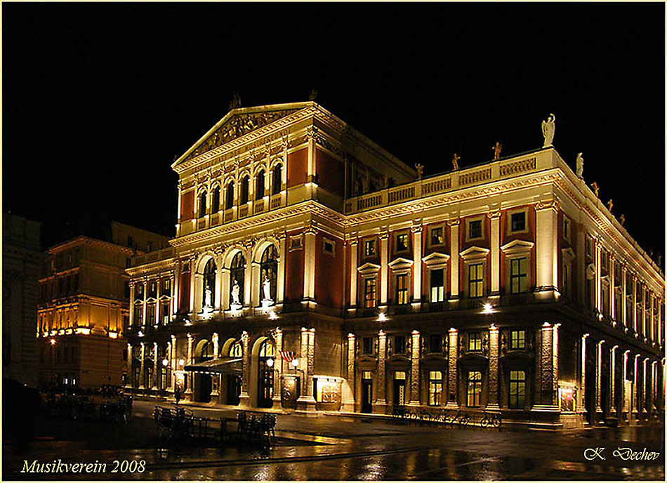 Wien, Musikverein de noche