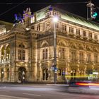 Wien, Staatsoper bei Nacht
