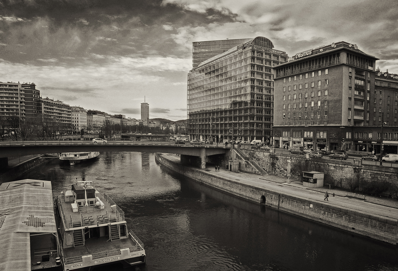 Wien Stadthafen damals und heute