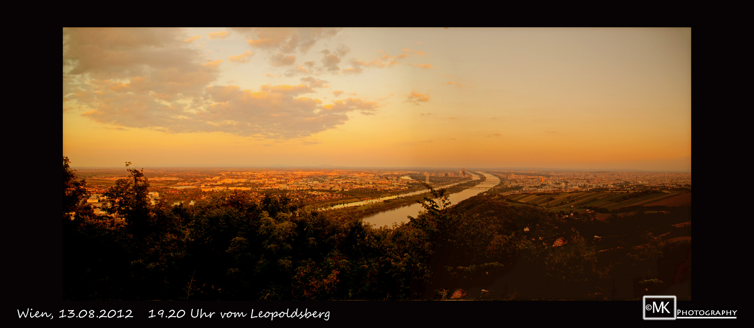 Wien vom Leopoldsberg aus