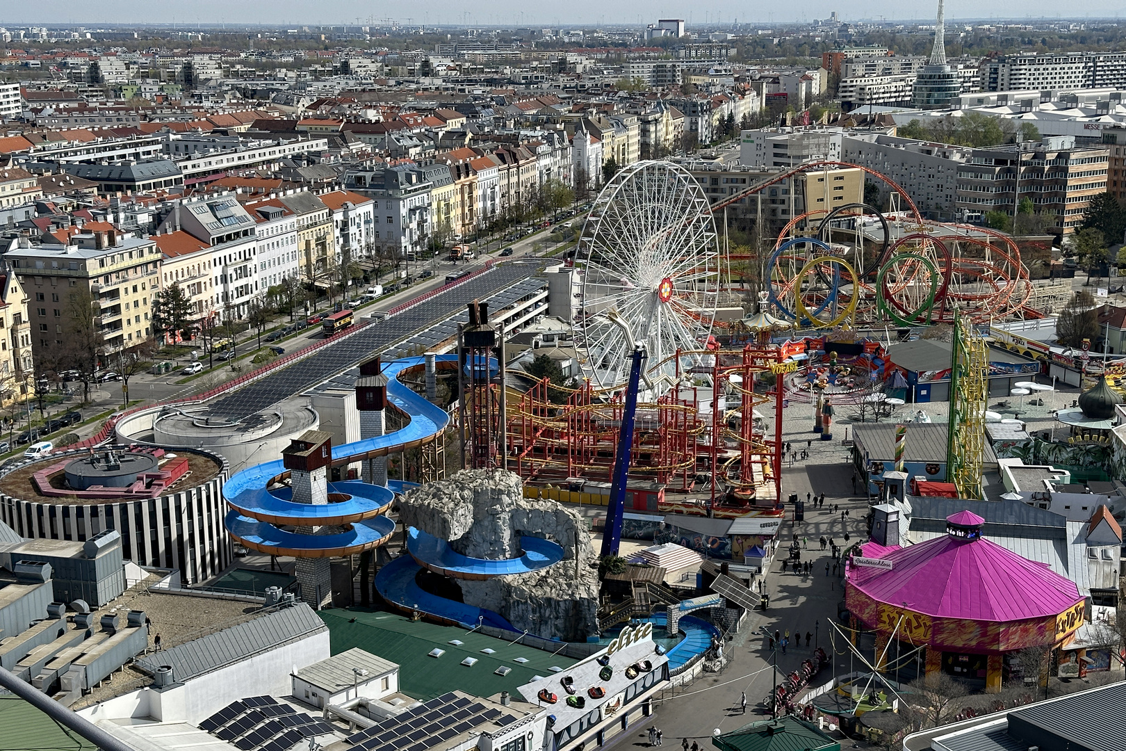 Wien von oben aus dem Wiener Riesenrad