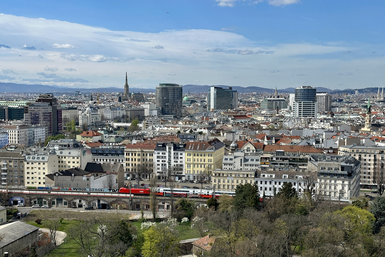Wien von oben aus dem Wiener Riesenrad