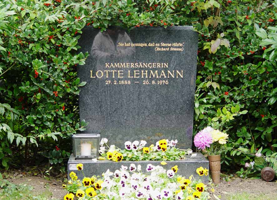 Wien Zentralfriedhof Ruhestätte Lotte Lehnmann