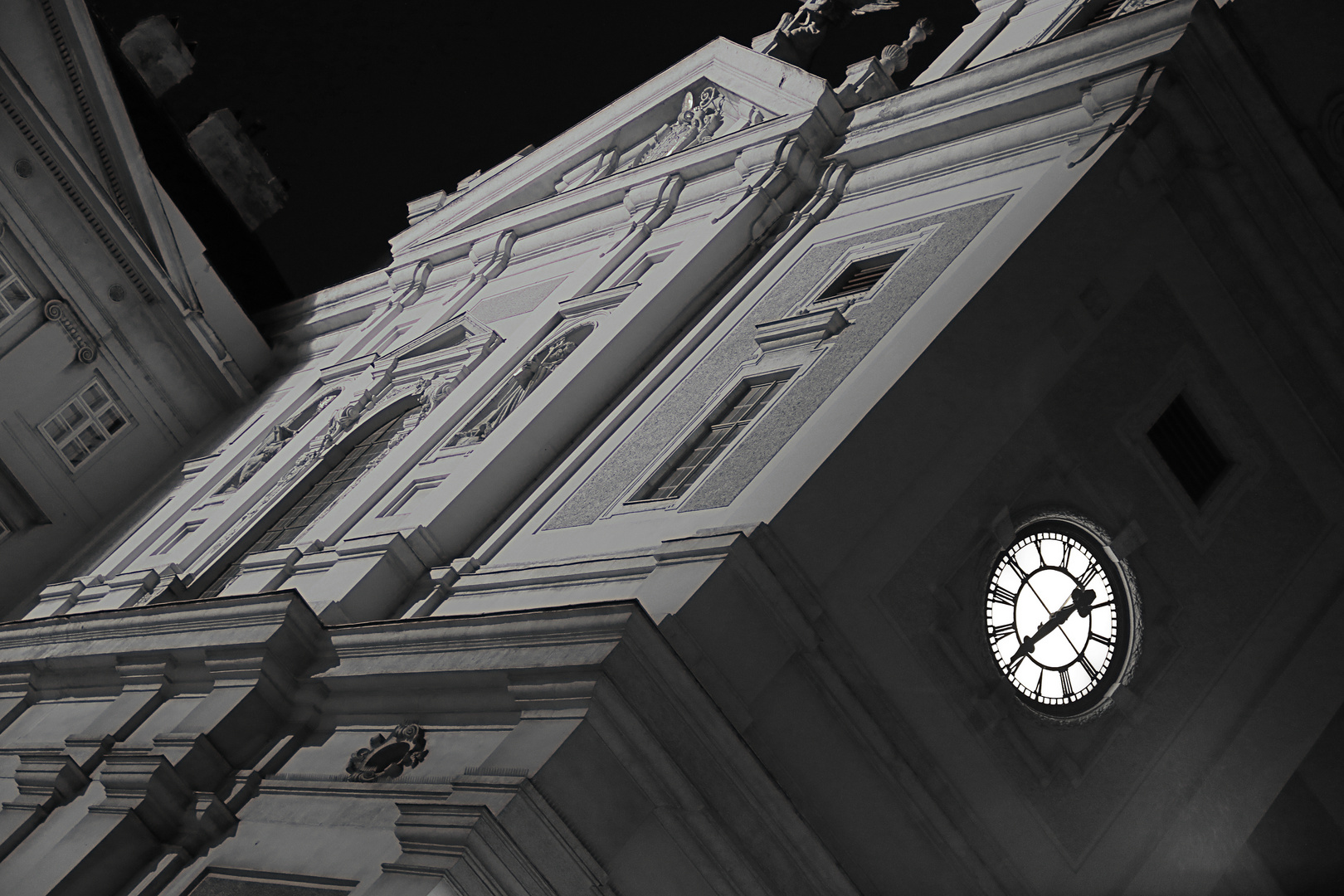 Wiener Architektur bei Nacht