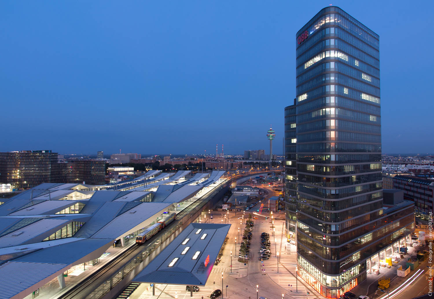 Wiener Hauptbahnhof vom Bahnorama-Turm