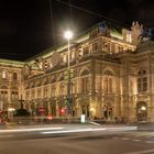 Wiener Oper bei Nacht