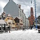 Wiener Platz mit (Kunst)Schnee