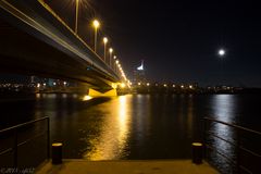 Wiener Reichsbrücke - Blick vom Landungssteg