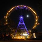 Wiener Riesenrad bei Nacht