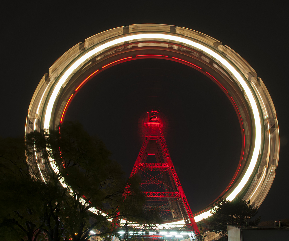 Wiener Riesenrad in Bewegung....