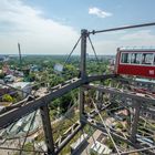 Wiener Riesenrad mit Blick auf den Prater