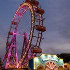 Wiener Riesenrad zur blauen Stunde