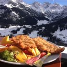 Wiener Schnitzel auf der Sonna - Alp in Mittelberg Kleinwalsertal