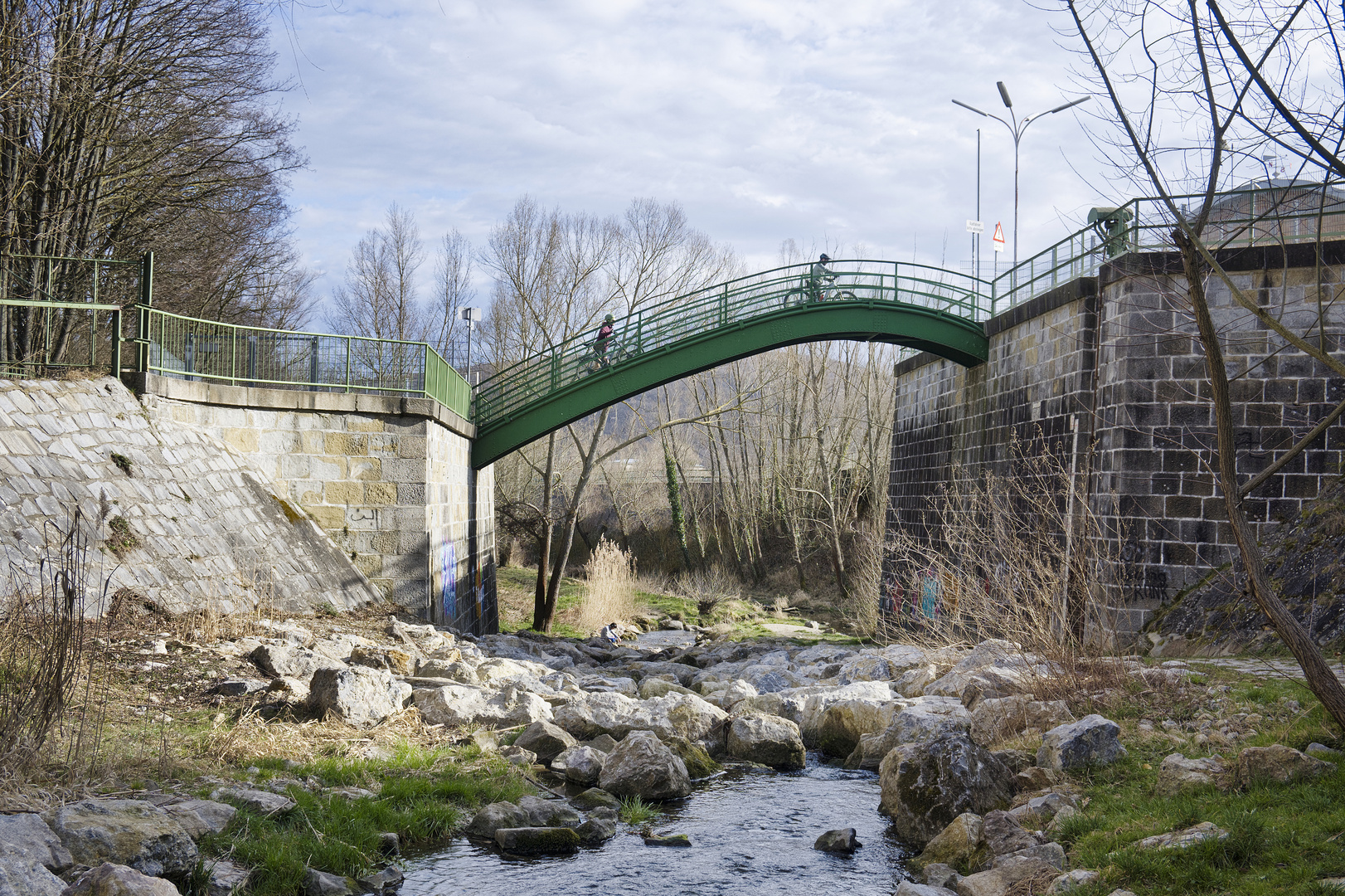 Wienfluß Begleitweg - Mauerbachquerung