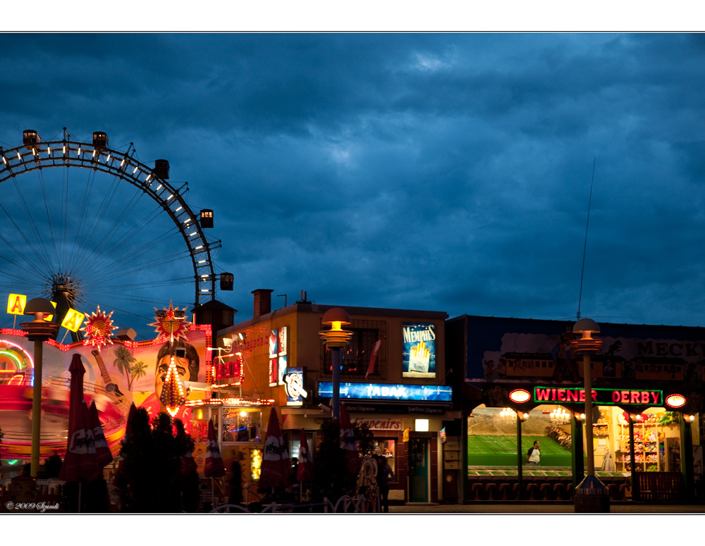 Wien/Prater bei Nacht