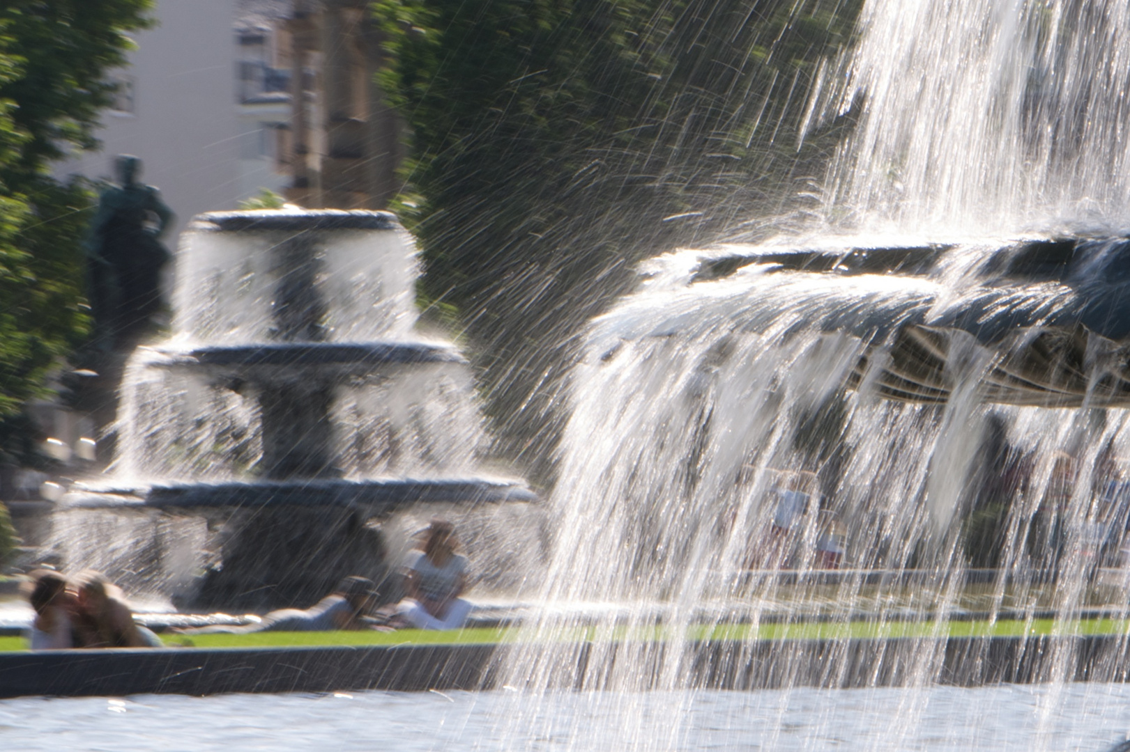 Wiesbaden Brunnenanlage vor dem Kurhaus