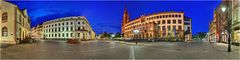 Wiesbaden Marktplatz mit Landtag und Rathaus