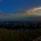 Wiesbaden Neroberg - Blick vom vom Berg auf die Stadt am 22.02.22