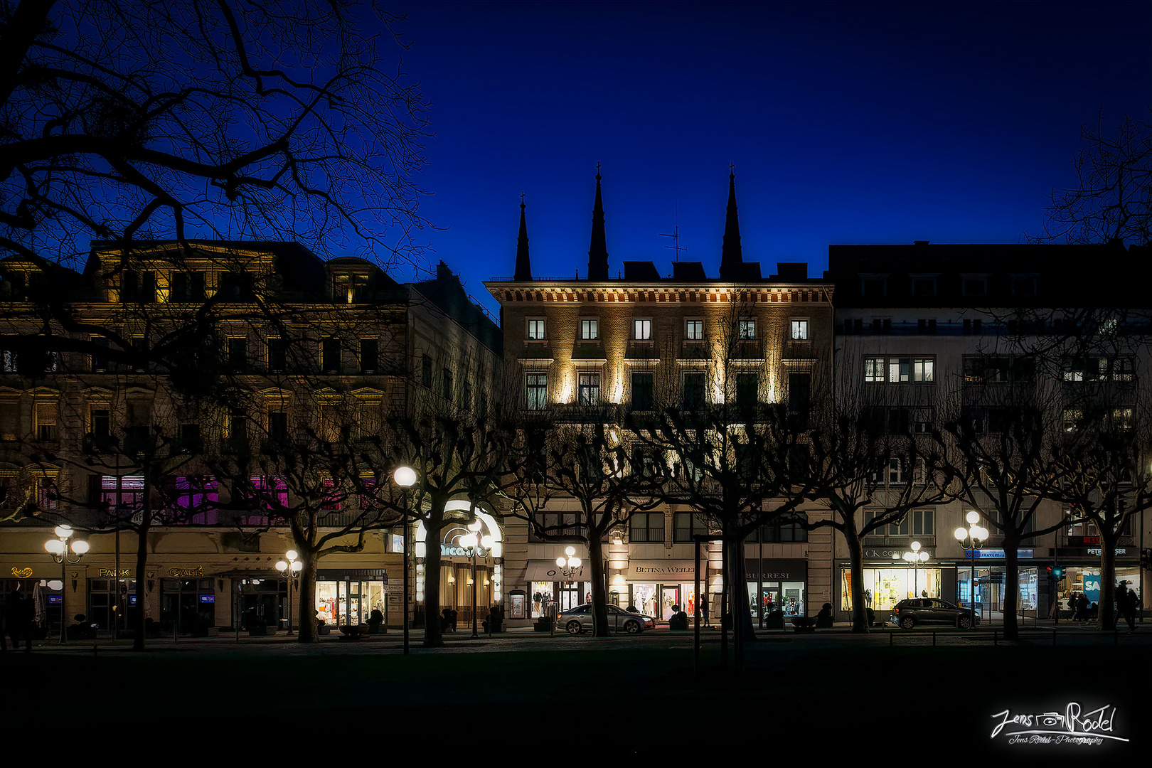 Wiesbaden zur blauen Stunde