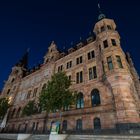 Wiesbadener Rathaus bei Nacht