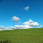 Wiese mit Wolken