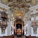 Wieskirche in Steingaden Blick in den Chor