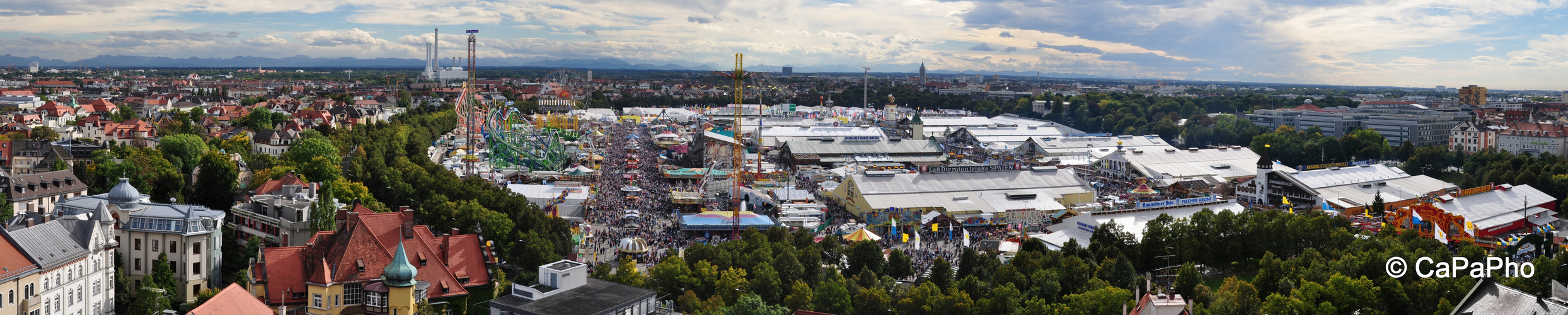 WiesnPanorama mit Bergblick 2012