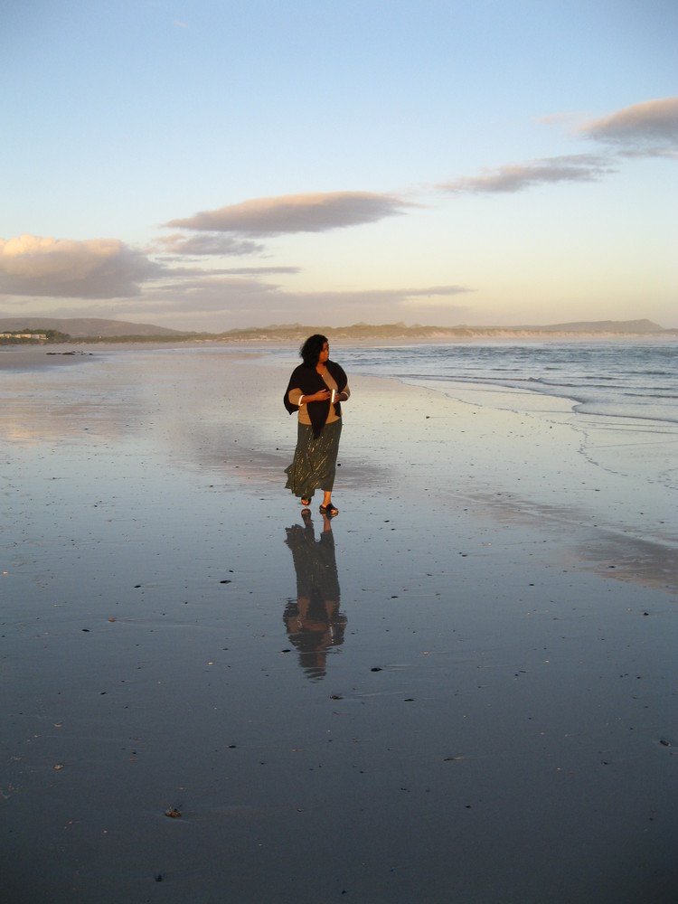 Wife at sunset