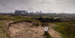 Wijk aan Zee - Bosweg - View on Tata Steel Blast-Furnace - 01