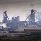 Wijk aan Zee - Bosweg - View on Tata Steel Blast-Furnace - 03