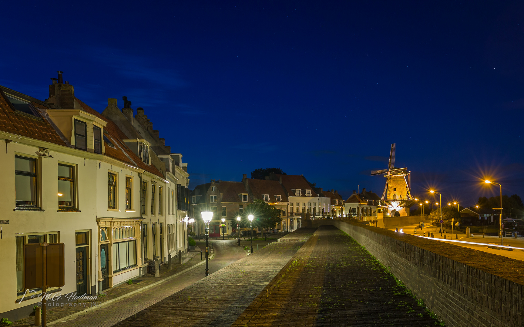 Wijk bij Duurstede in der Nacht