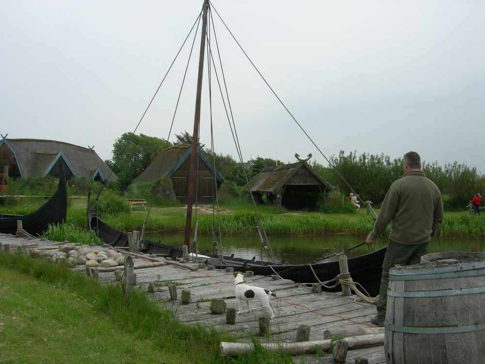 Wikingerdorf in der Nähe von Bork Havn /Ringkøbing Fjord.