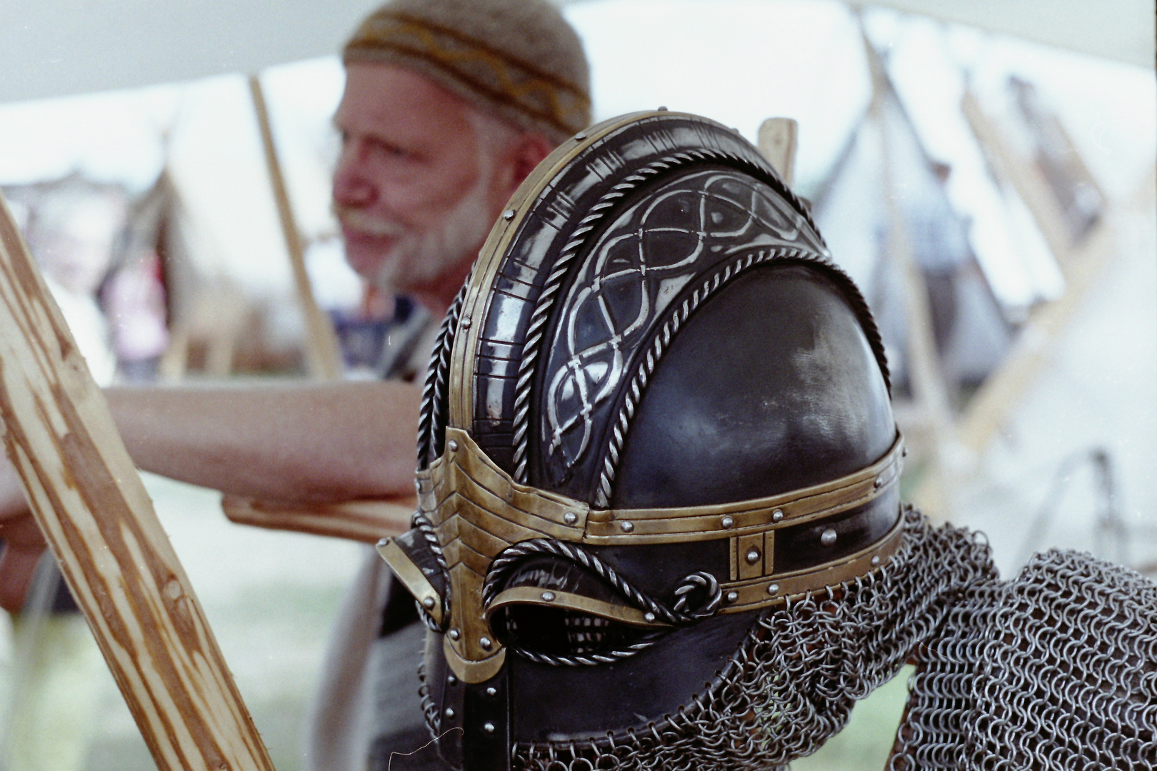 Wikingerhelm - Wikingertage in Schleswig August 2014