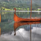 Wikingerschiffe auf dem Bjørkedalsvatnet: Norwegenreise 2012 (HDR)