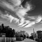 wild feathery clouds