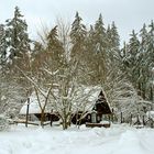 Wild pflege Hütte.