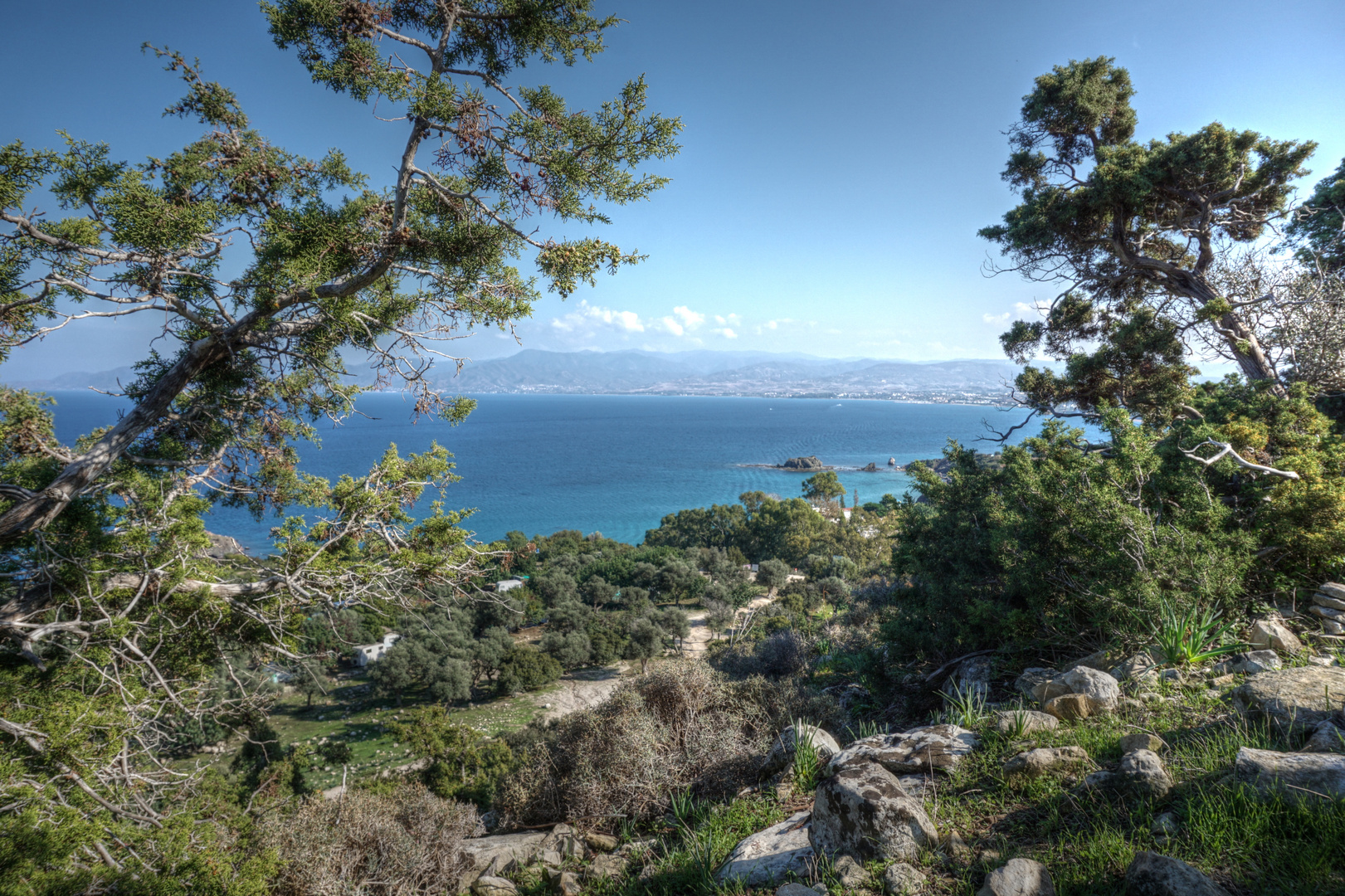 Wild romantische Küstenlandschaft Akamas