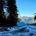 Wildbach mit Blick in die Loferer Steinberge