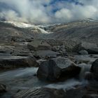 Wilde karge Landschaft