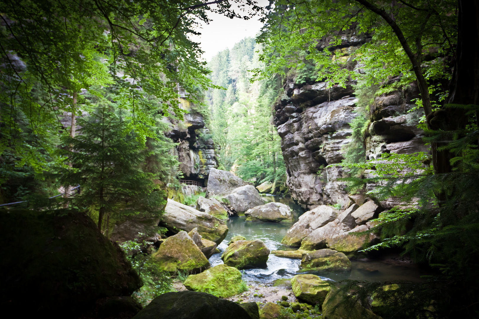 Wilde Klamm im Elbsansteingebirge