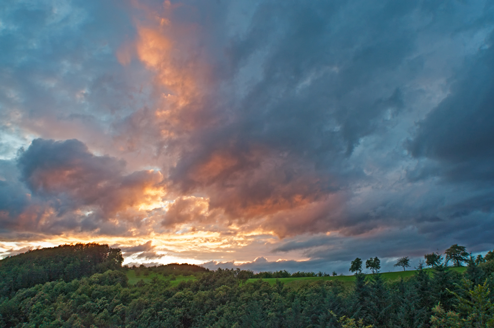 Wilde Sommerwolken ...