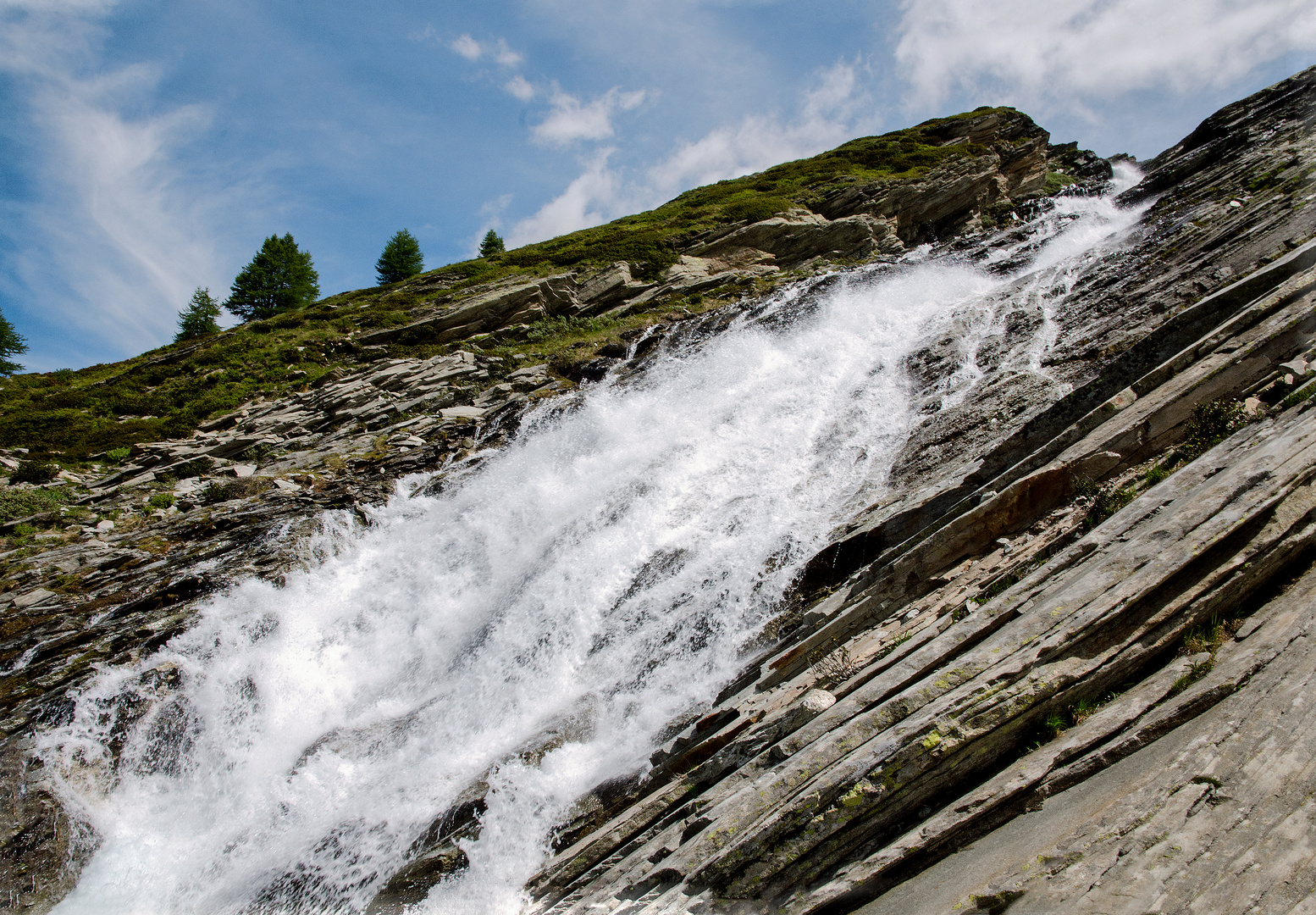 Wilde Wasser am Mattmarkstausee