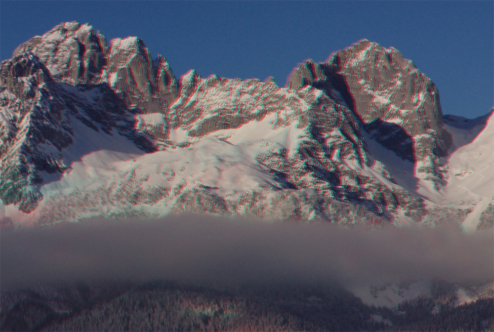 Wilder Kaiser (3D Anaglyphe)