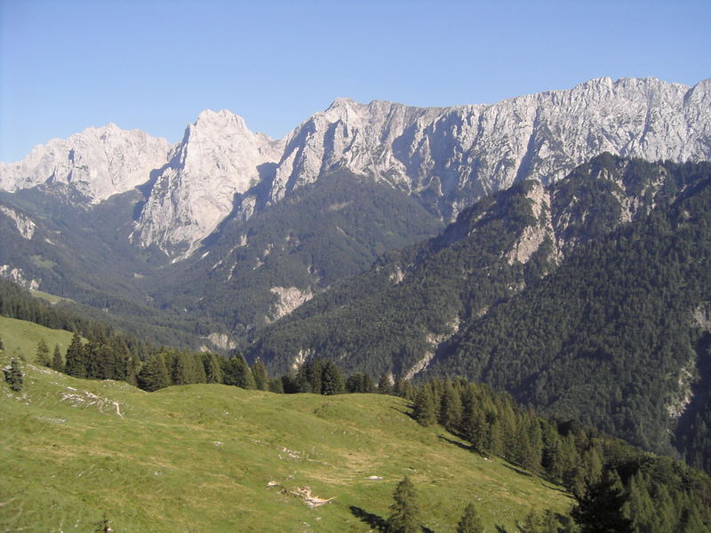 Wilder Kaiser auf dem Weg zur Vorderkaiserfelden Hütte