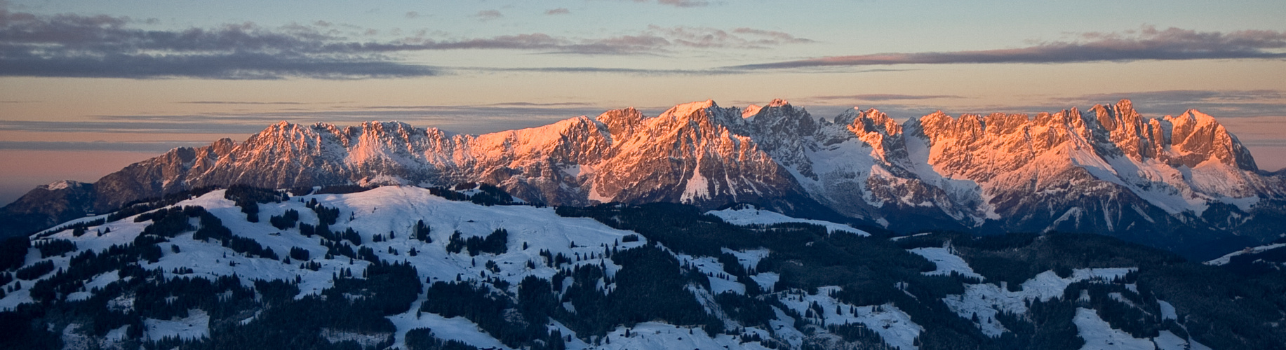 Wilder Kaiser im Abendlicht