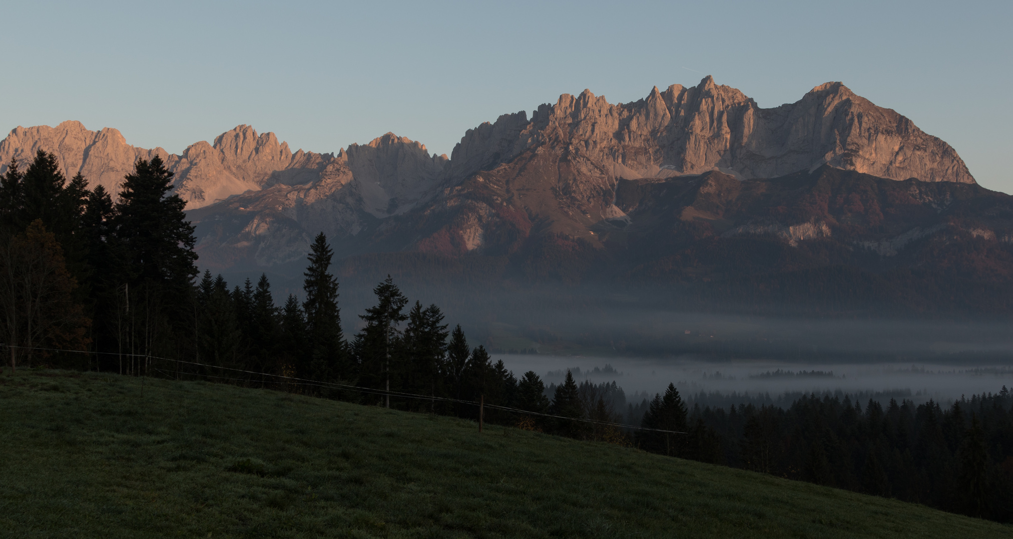 Wilder Kaiser im Morgenlicht