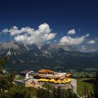 Wilder Kaiser mit Bergstation Hartkaiserbahn