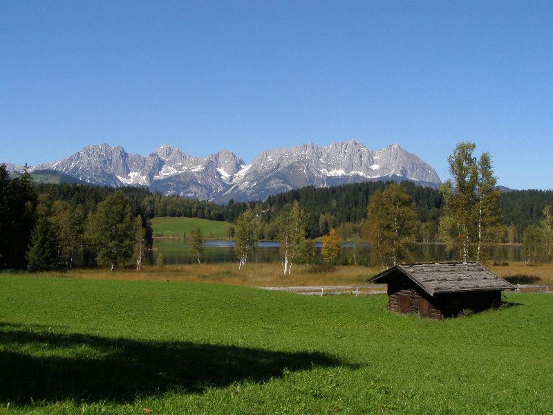 Wilder Kaiser mit Schwarzsee